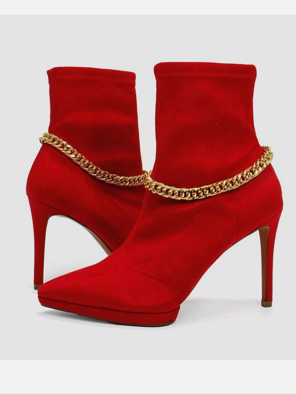 Jessica Simpson Women's Valyn 4 Night Out Dressy Bootie - Red Sz 8 Like New